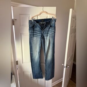 Men's Buckle Back Size 34x34 Bootleg Jeans